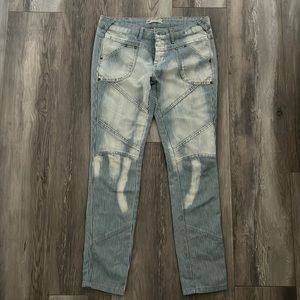 Free people bleached railroad denim